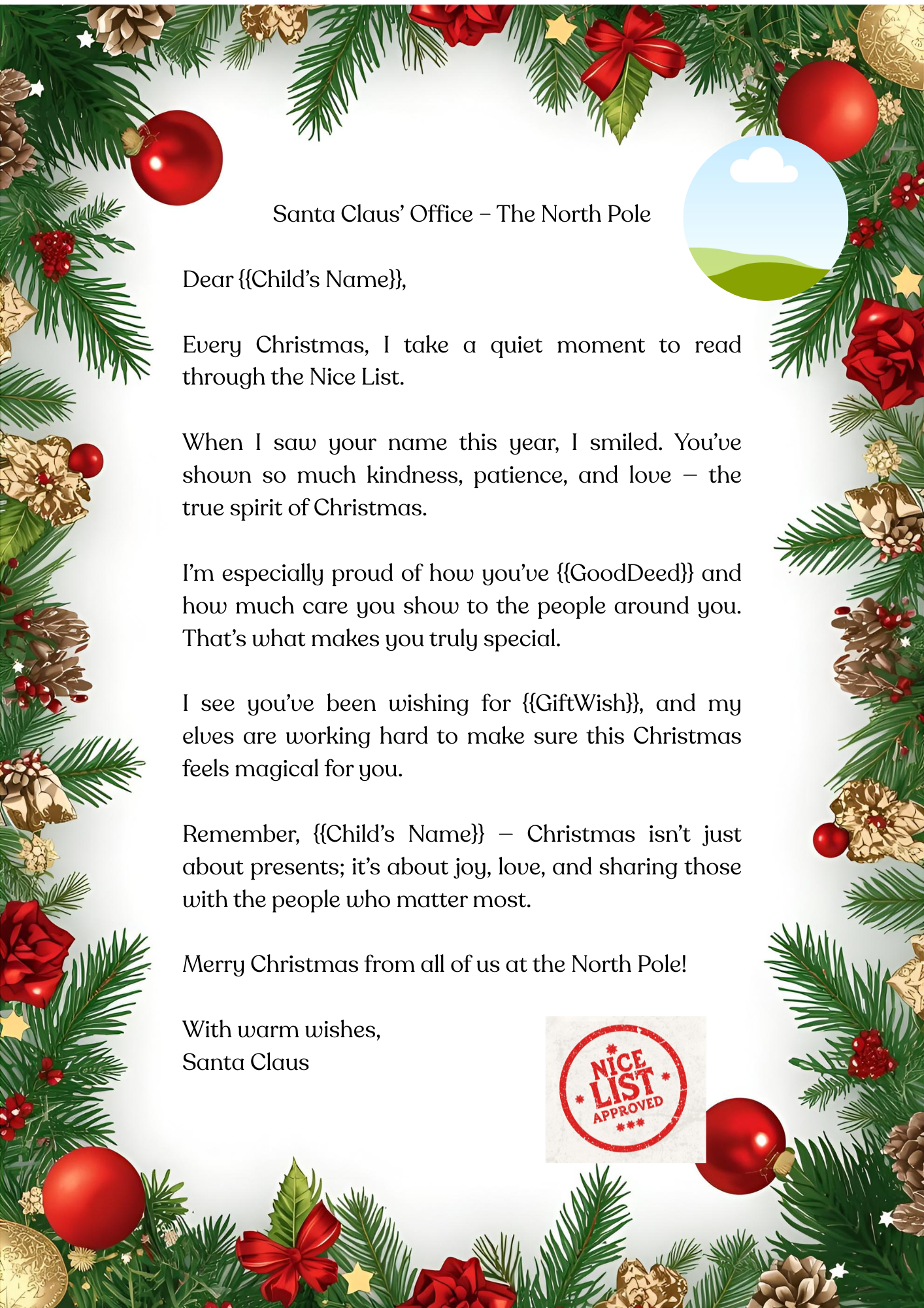 Personalised Letter from Santa